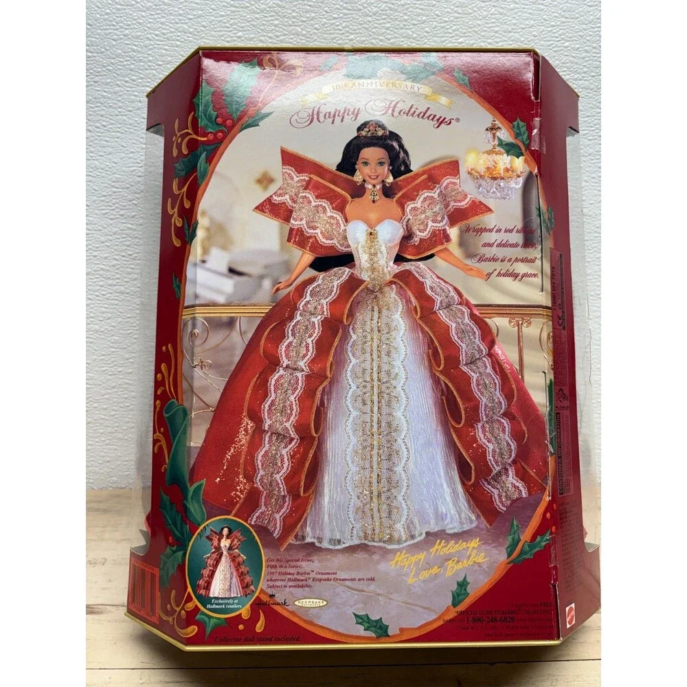 1997 Happy Holidays Barbie Special Edition 10Th Anniversary